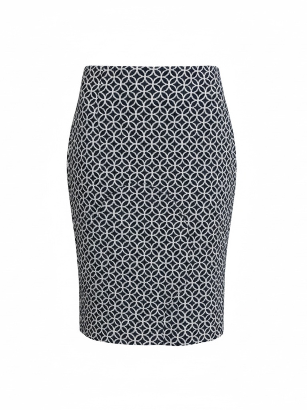 41 Hawthorn Black and White Geometric Pencil Skirt